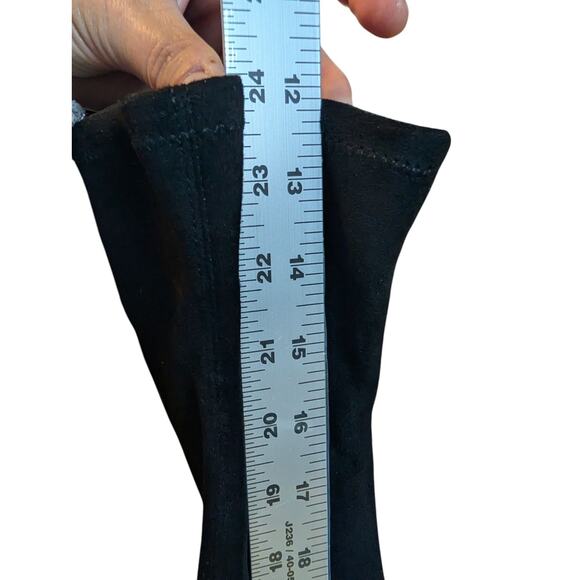 Aldo Over The Knee High Leather And Suede Stiletto Boots Women's Black Sz 9 - Picture 3 of 14